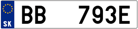 Truck License Plate